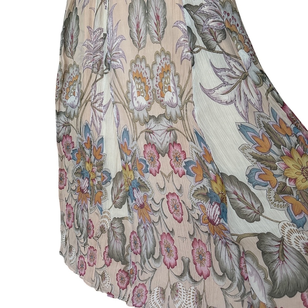 Soft Surroundings Jazmin Boho Art Nouveau Chiffon Maxi Skirt XS / Small - Picture 4 of 10
